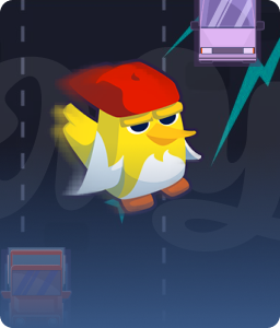 Carátula aportada del minijuego Chicken Cross.